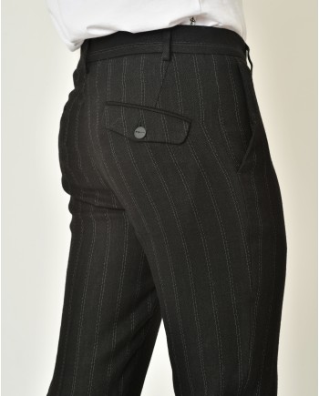 Pantalon en lin et laine vierge mélangé Malloni