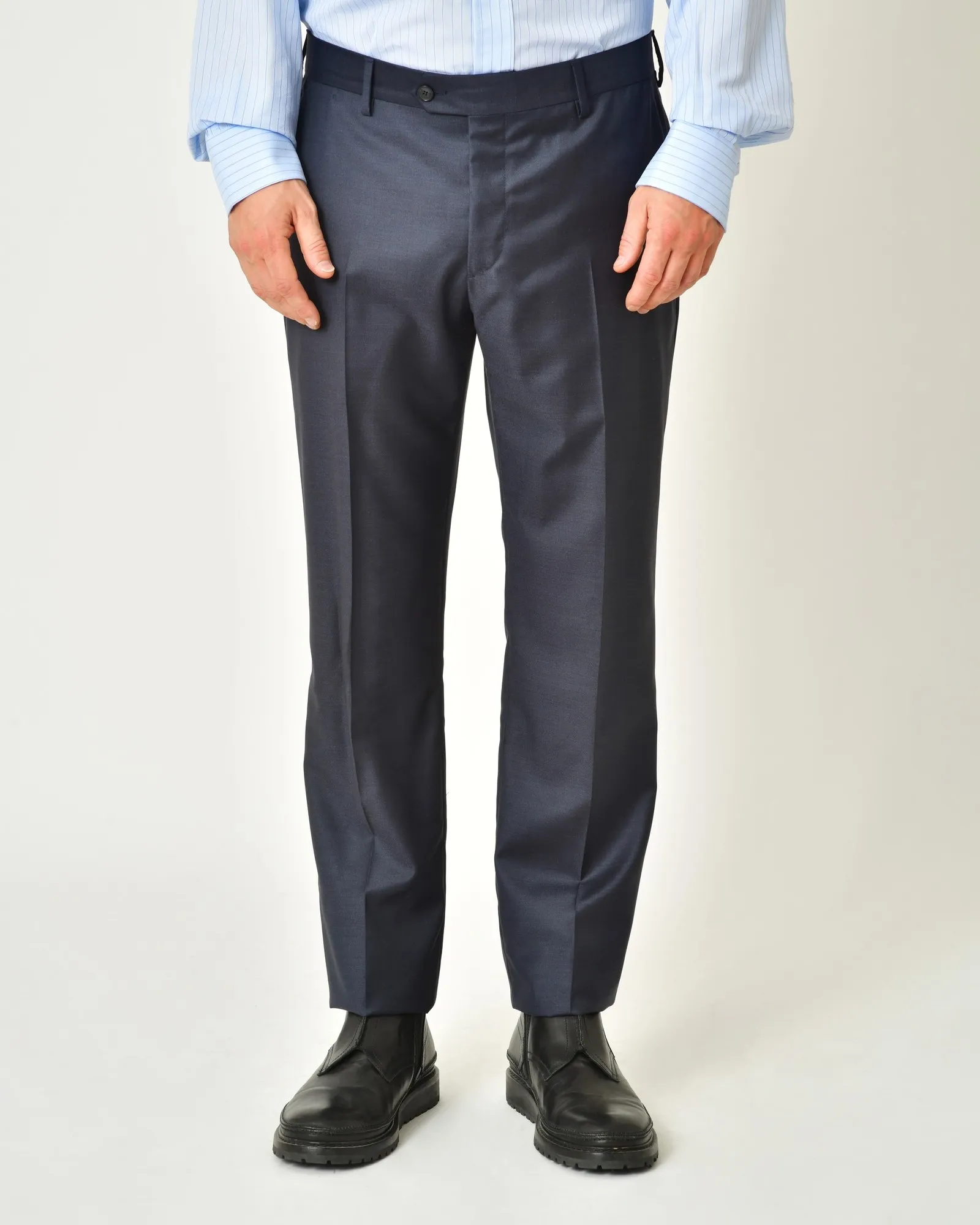 Costume en laine bleue Ambitus