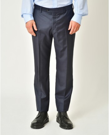 Costume en laine bleue Ambitus