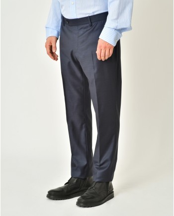 Costume en laine bleue Ambitus