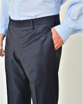 Costume en laine bleue Ambitus