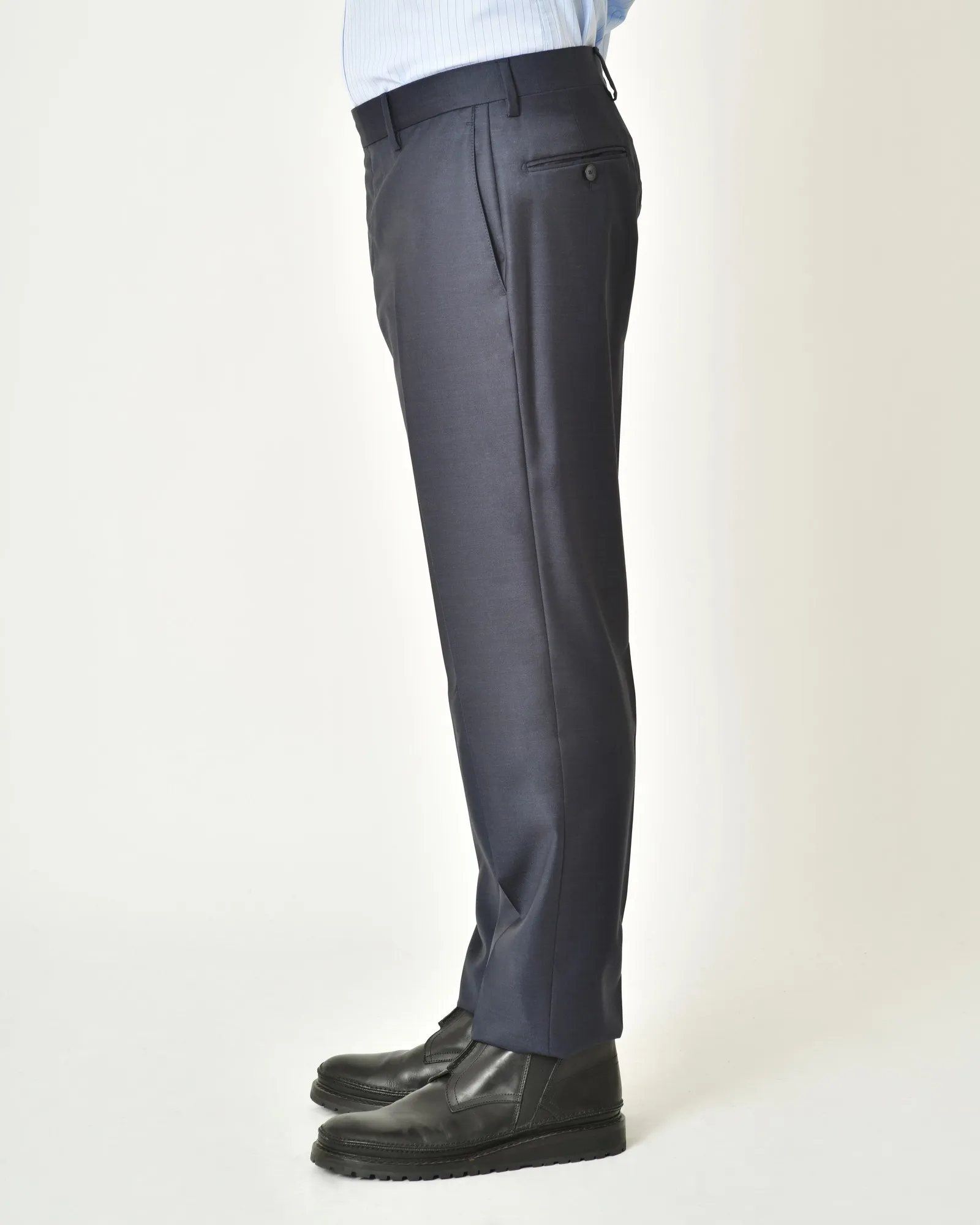 Costume en laine bleue Ambitus