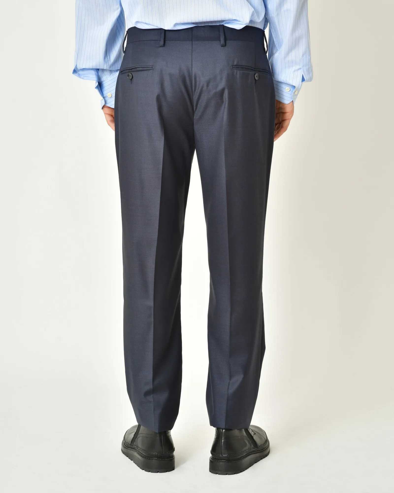 Costume en laine bleue Ambitus