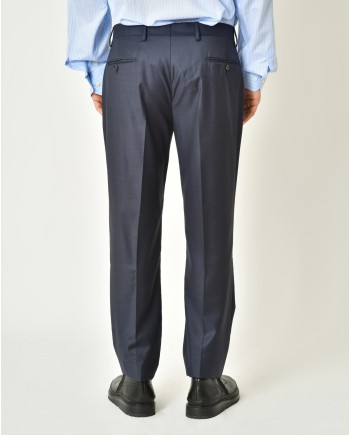 Costume en laine bleue Ambitus