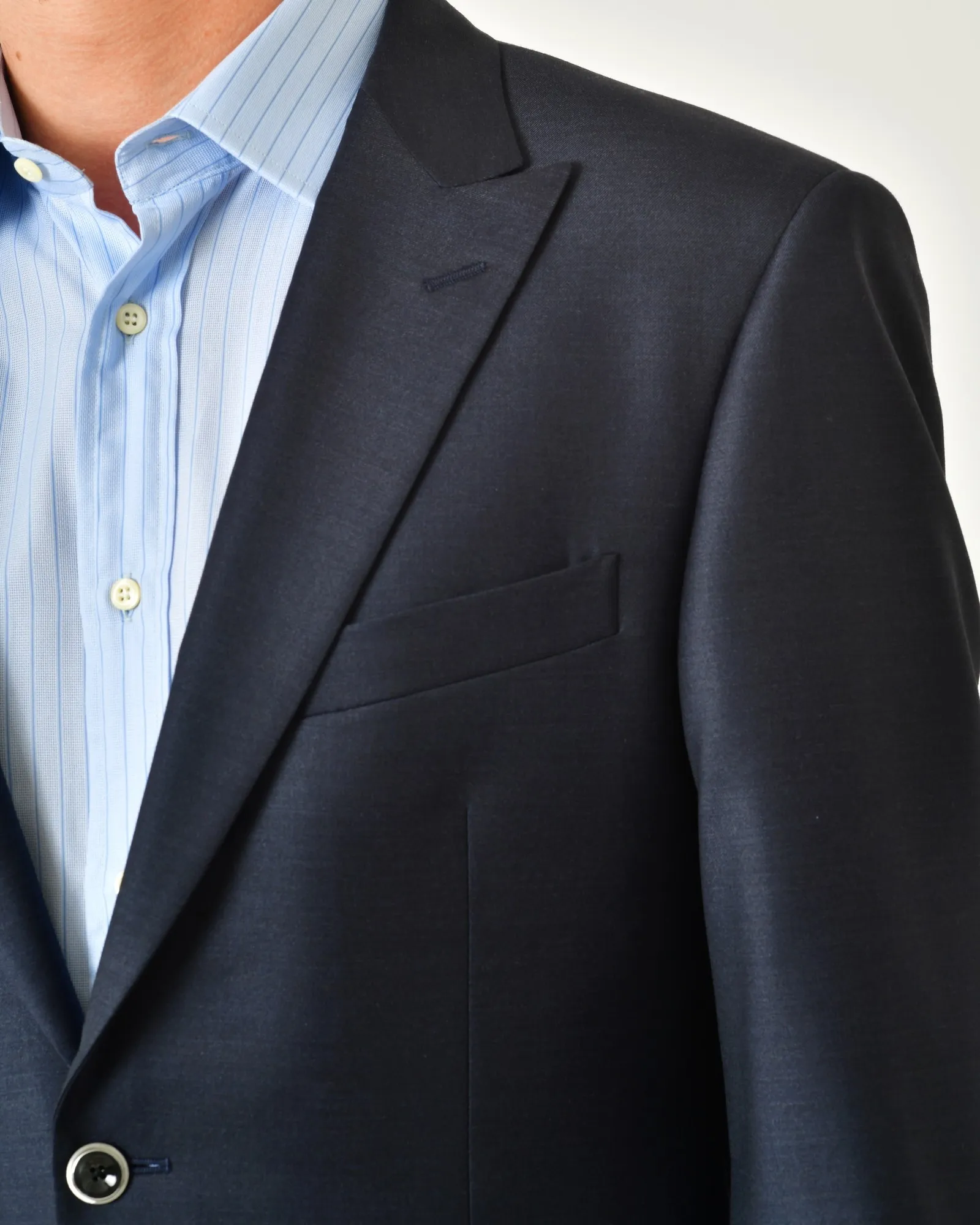 Costume en laine bleue Ambitus