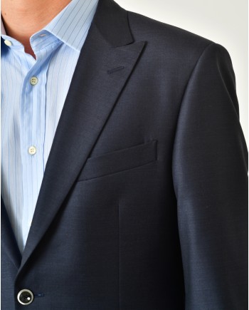 Costume en laine bleue Ambitus