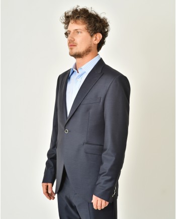 Costume en laine bleue Ambitus