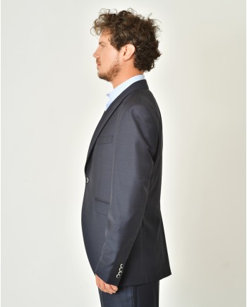 Costume en laine bleue Ambitus