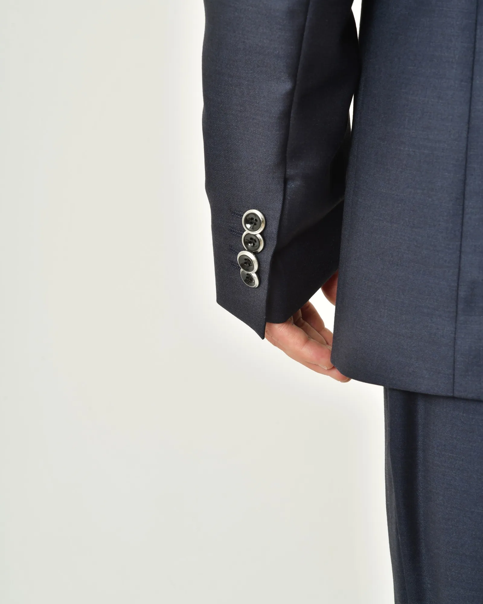 Costume en laine bleue Ambitus