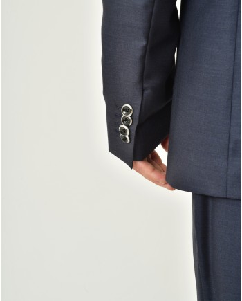 Costume en laine bleue Ambitus