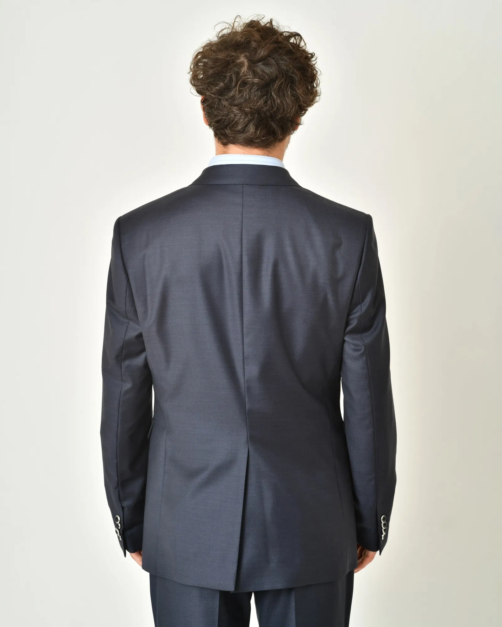 Costume en laine bleue Ambitus