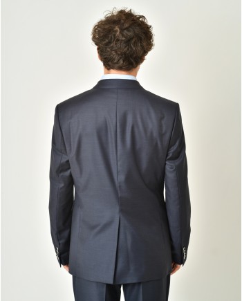 Costume en laine bleue Ambitus