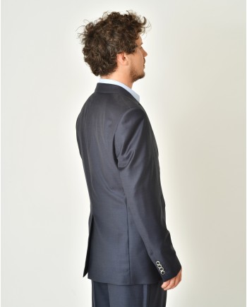 Costume en laine bleue Ambitus