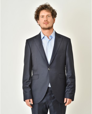 Costume en laine bleue Ambitus