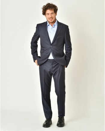 Costume en laine bleue Ambitus