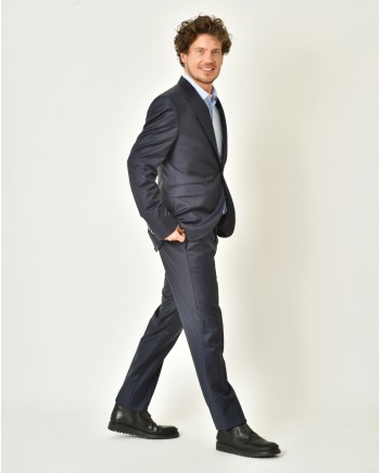 Costume en laine bleue Ambitus