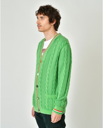 Cardigan en laine et coton à boutons Gabriele Pasini