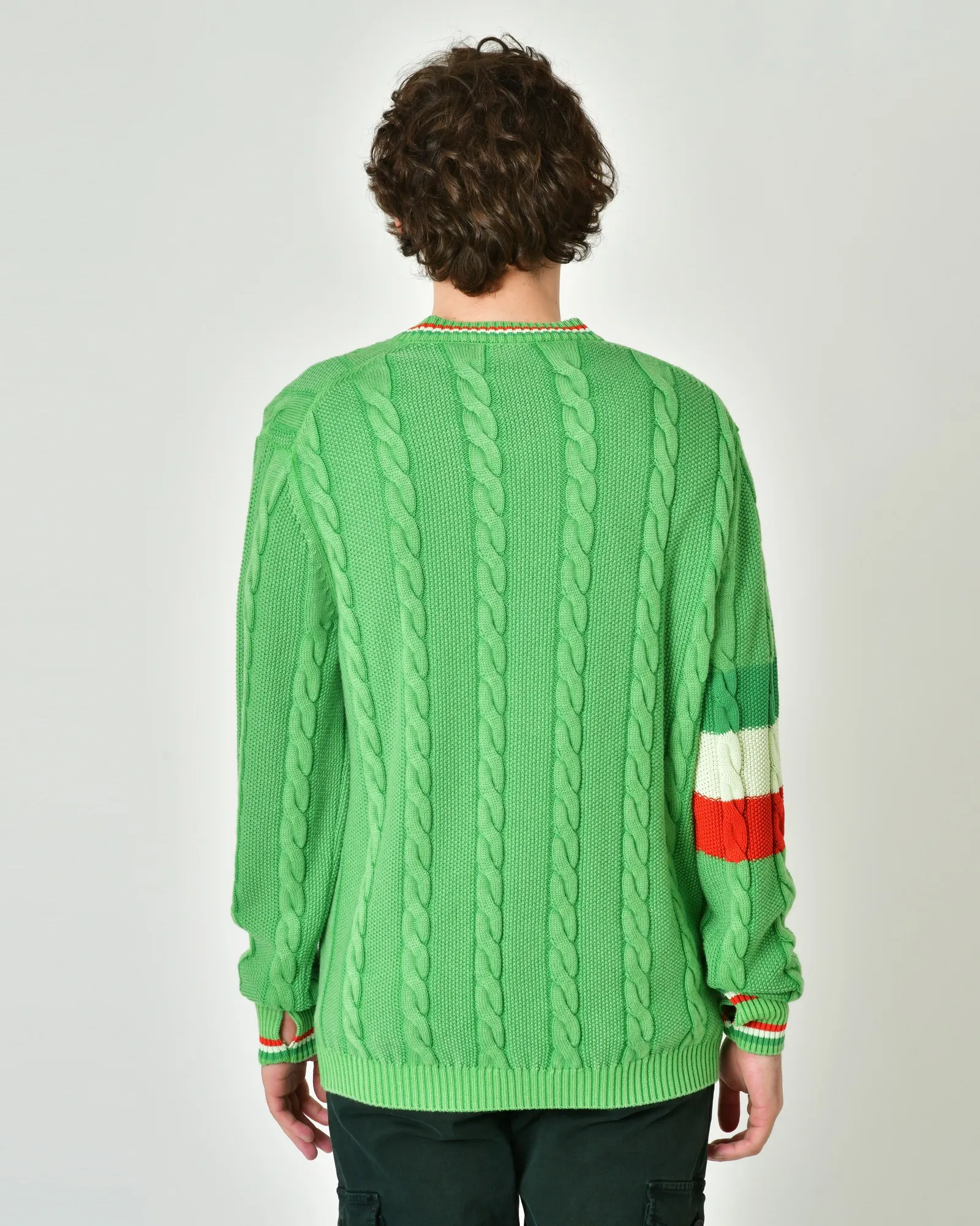 Cardigan en laine et coton à boutons Gabriele Pasini