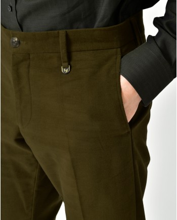 Pantalon en coton kaki Lords & Fools