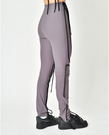 Legging en tissu stretch violet Ottolinger 