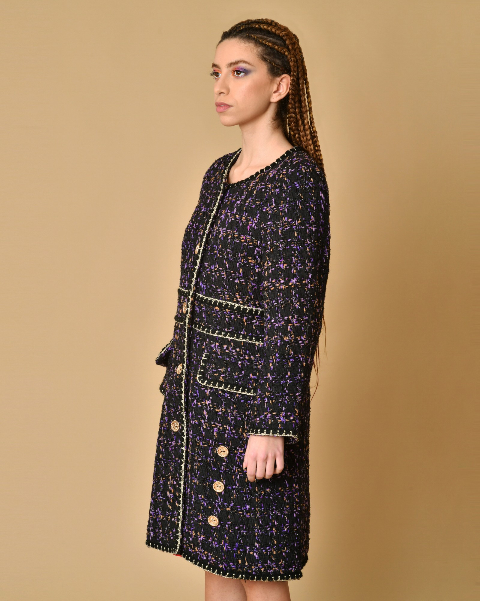 Manteau en tweed Edward Achour 