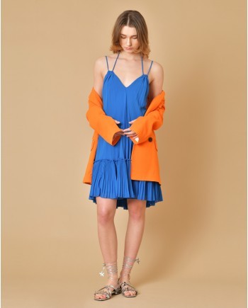 Blazer en coton orange Beatrice B