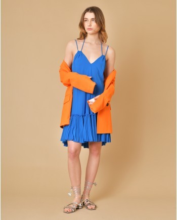 Blazer en coton orange Beatrice B
