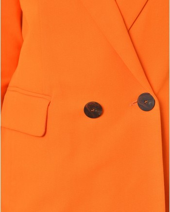 Blazer en coton orange Beatrice B