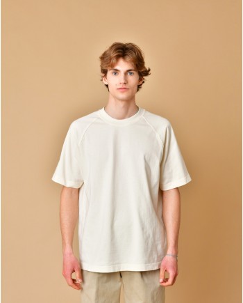 T-shirt en coton à manches raglan Wool & Co