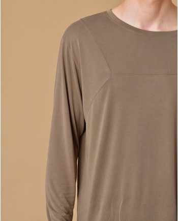 T-shirt camel à manches longues La Haine Inside Us 