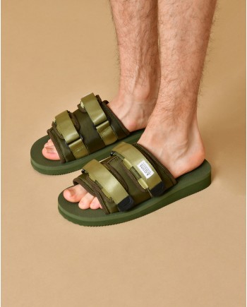 Sandales réglables vertes Suicoke 