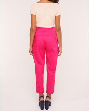 Haut rose à manches courtes Chacok