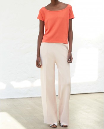 Haut rouge à manches courtes Chacok