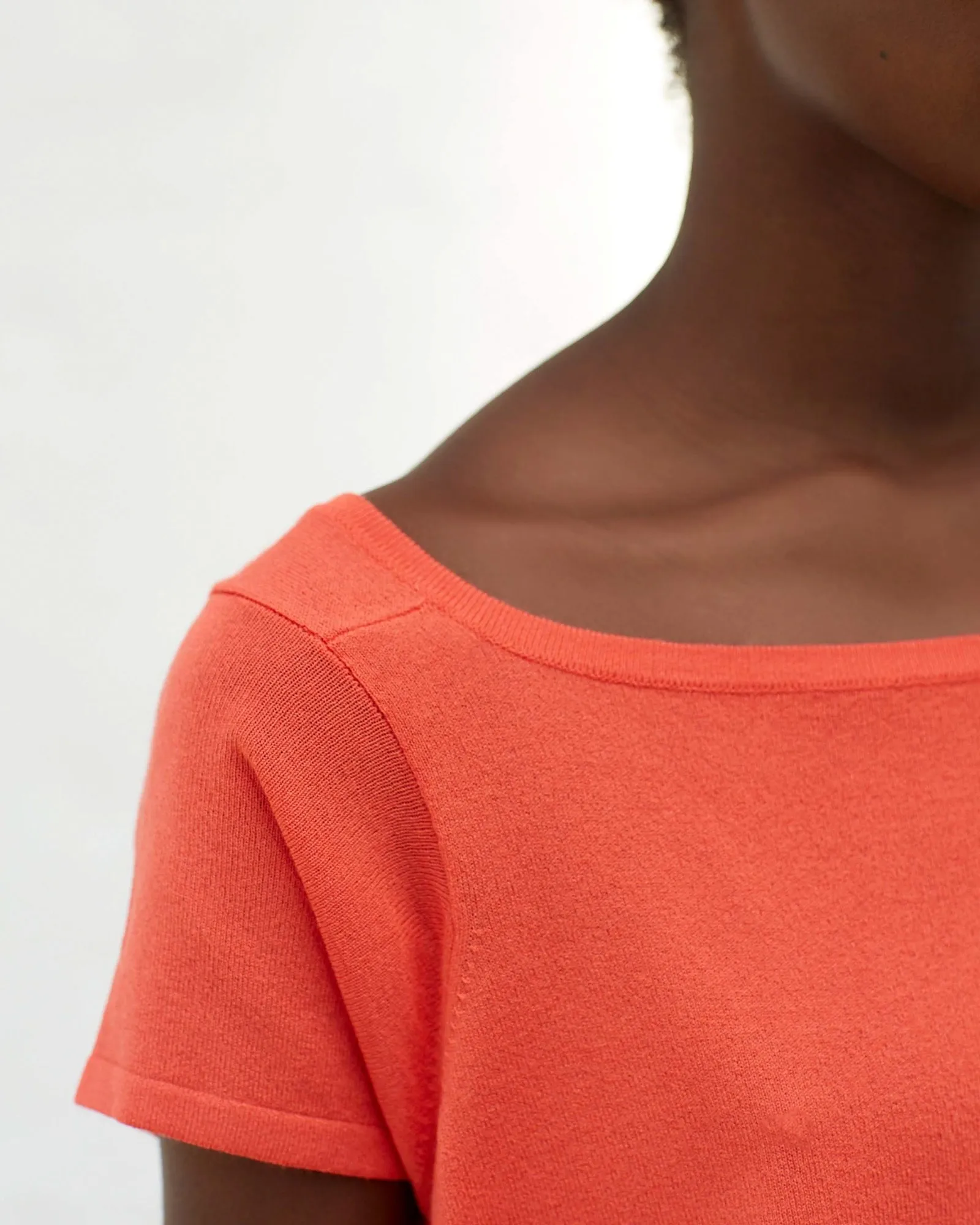 Haut rouge à manches courtes Chacok