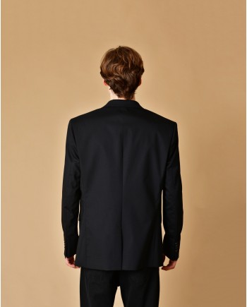 Blazer en laine vierge avec détail piercing John Richmond