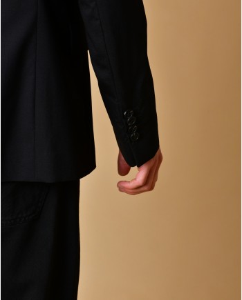 Blazer en laine vierge avec détail piercing John Richmond