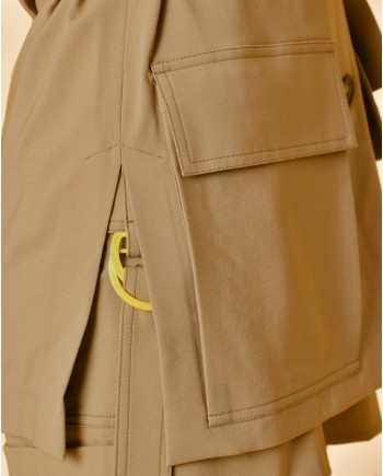 Veste en laine vierge à quatre poches Lorena Antoniazzi 