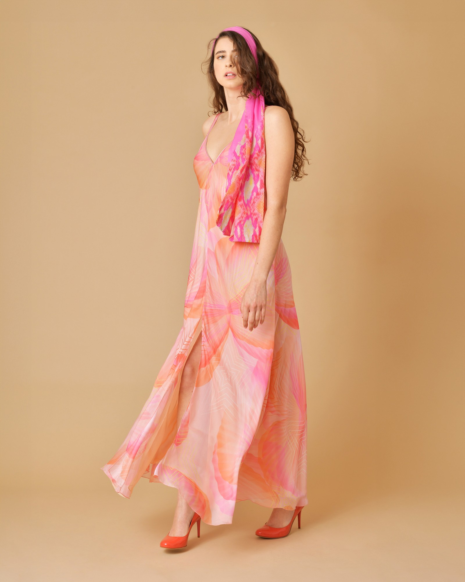 Robe longue en soie imprimee Forte Forte Robes La Piscine Paris Outlet Store