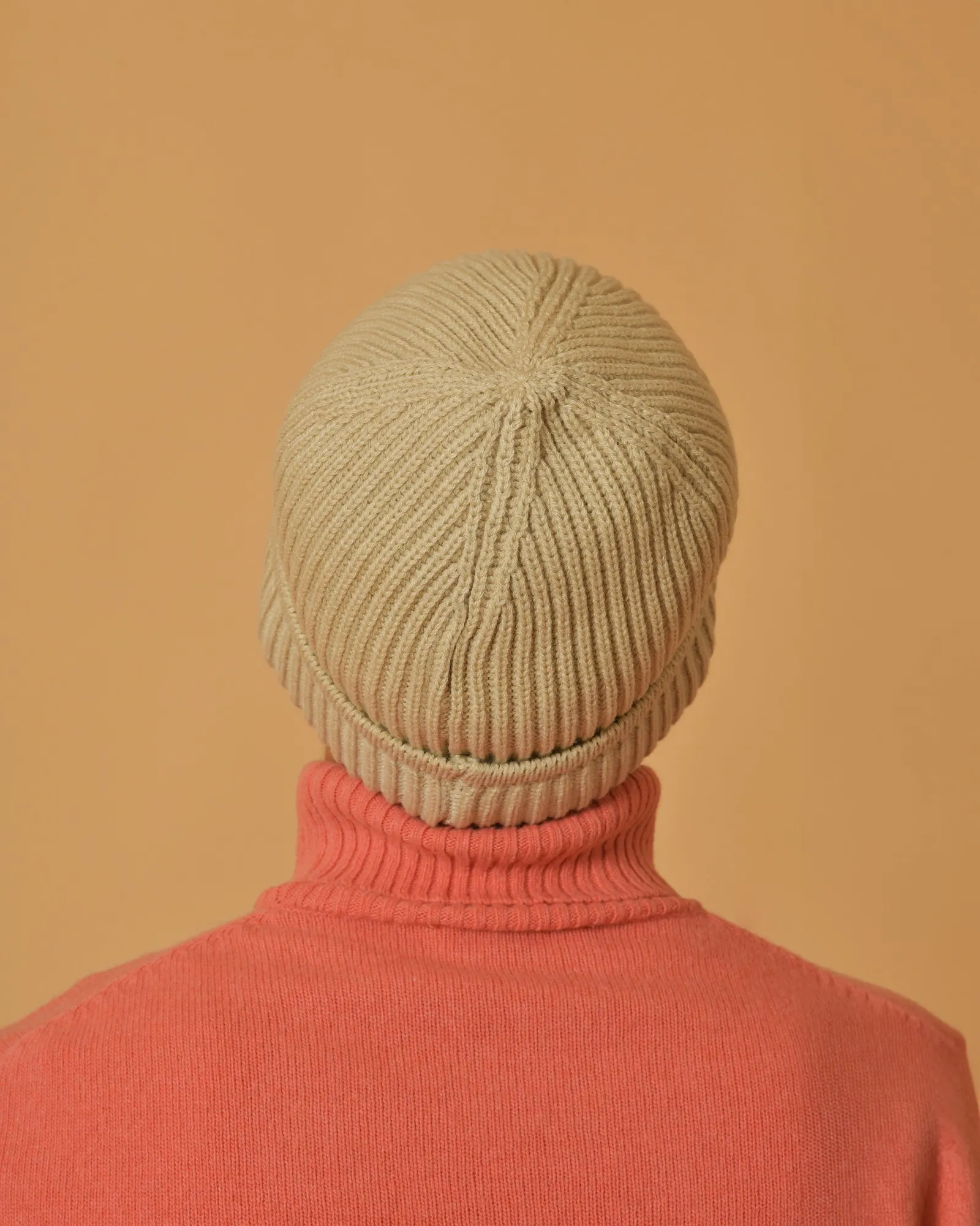 Bonnet beige en maille People Of Shibuya