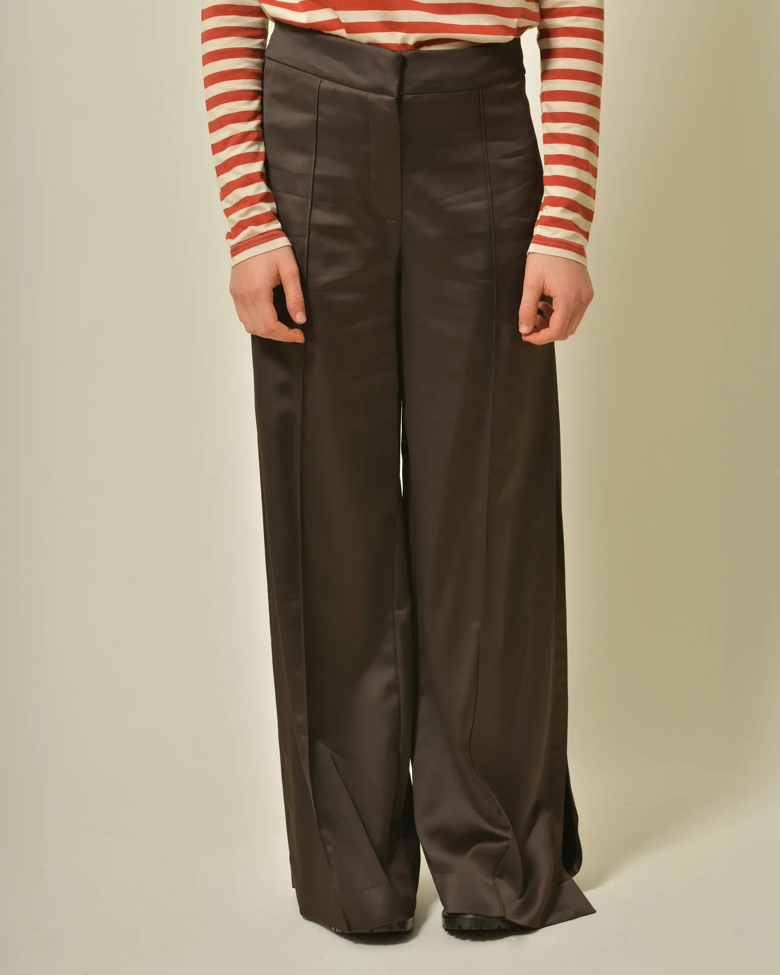 Pantalon en viscose et laine Malloni 