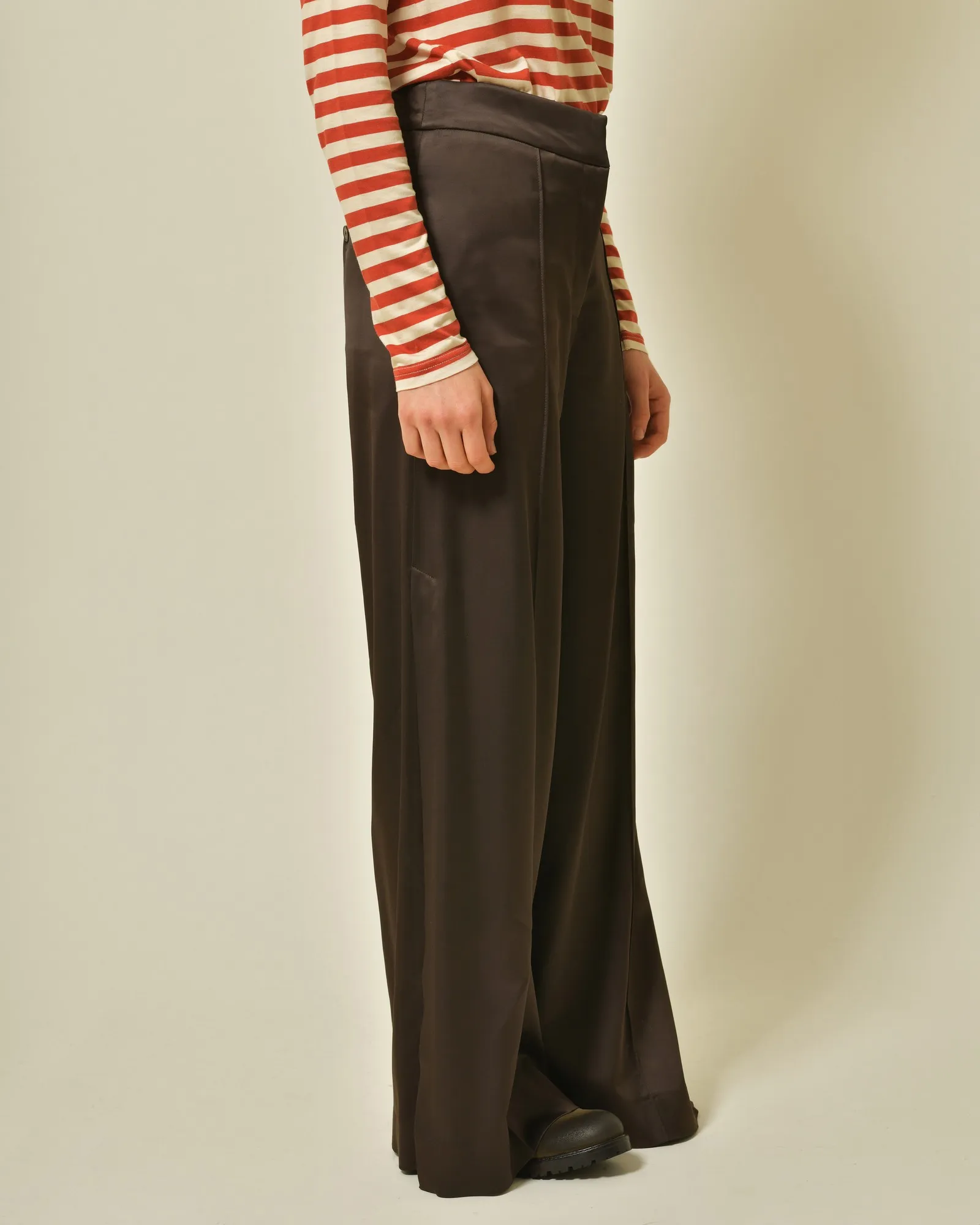 Pantalon en viscose et laine Malloni 