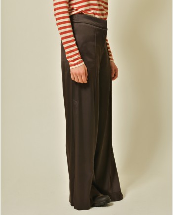 Pantalon en viscose et laine Malloni 