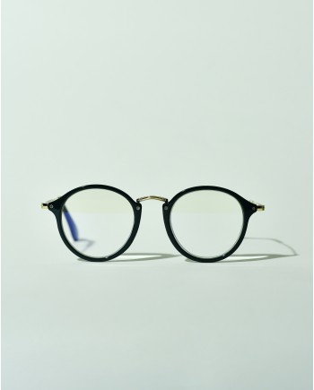 Lunettes de vue rondes vertes anti-lumière bleu Edie & Watson +2.5