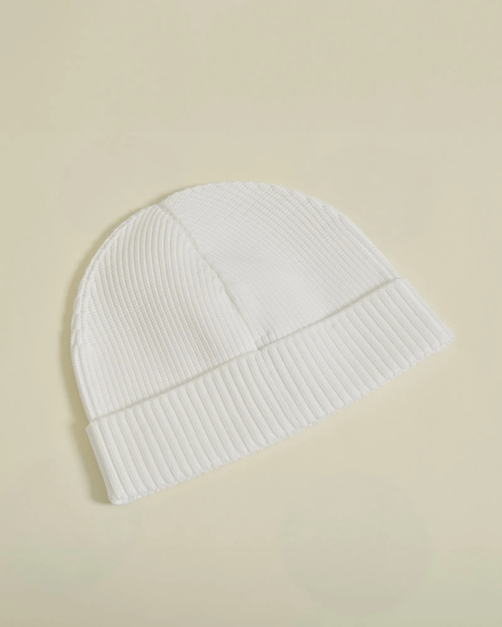 Bonnet en maille côtelée blanc People Of Shibuya