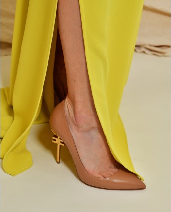 Escarpins en cuir à talons Elisabetta Franchi