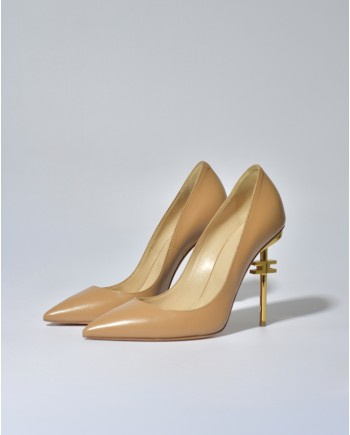 Escarpins en cuir à talons Elisabetta Franchi