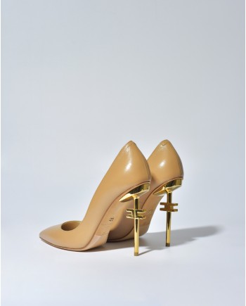 Escarpins en cuir à talons Elisabetta Franchi