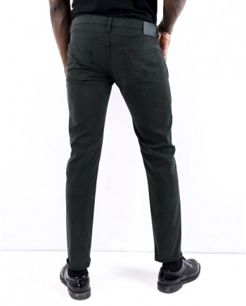 Pantalon slim en coton kaki Pal Zileri 