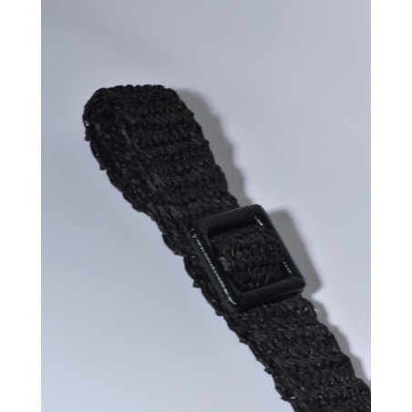 Ceinture en raphia noir Liviana Conti