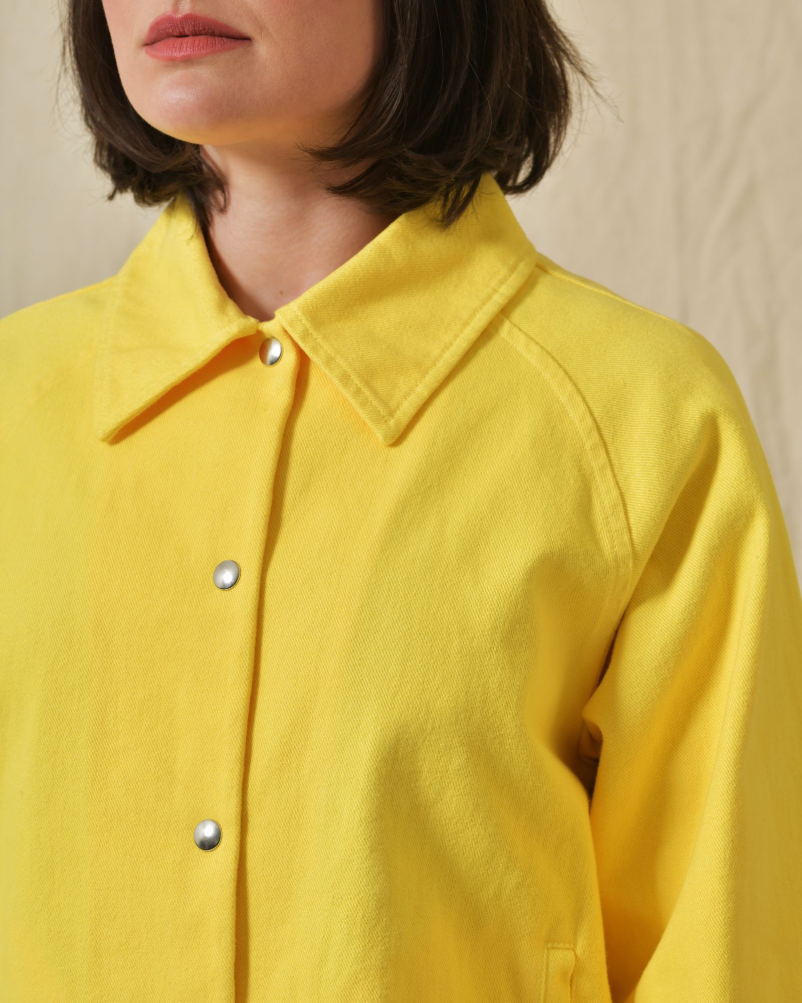 Veste en jean jaune AVN